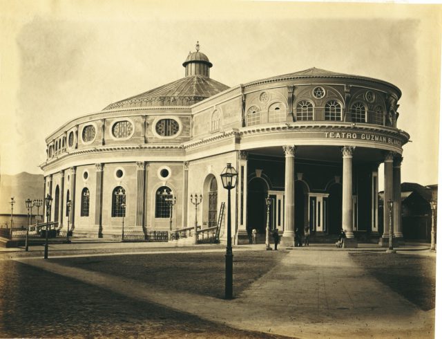 Teatro Guzmán Blanco. Nuevo teatro de la Opera, circa 1887. Federico Lessmann Teatro Guzmán Blanco. Nuevo teatro de la Opera, circa 1887. Federico Lessmann