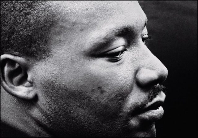 Martin Luther King, Jr deep in meditation after delivering his “I HAVE A DREAM” speech. August 28. 1963 © Dan Budnik